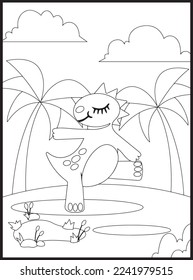 
Cute Dinosaur Coloring Pages for Kids