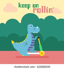 Cute Dinosaur Design Vector Illustration