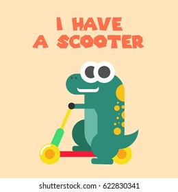 Cute Dinosaur Design Vector Illustration