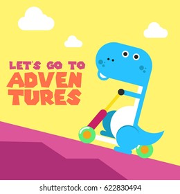 Cute Dinosaur Design Vector Illustration
