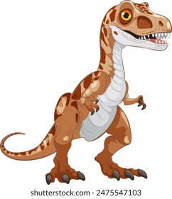 Cute dinosaur with detailed features and vibrant colors