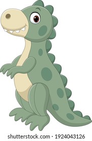 Cute dinosaur doll isolated on a white background