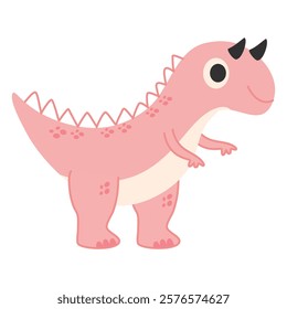 Cute dinosaur doodle cartoon illustration