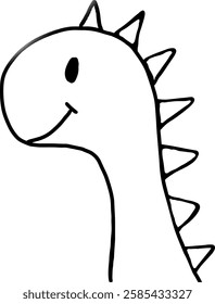 Cute dinosaur drawing nursery illustration art