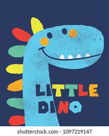 cute dinosaur drawn as vector for kids fashion