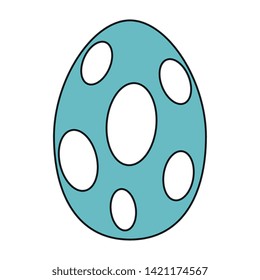 cute dinosaur egg comic icon