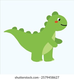  the cute dinosaur with green color