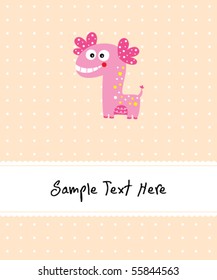 cute dinosaur greeting card