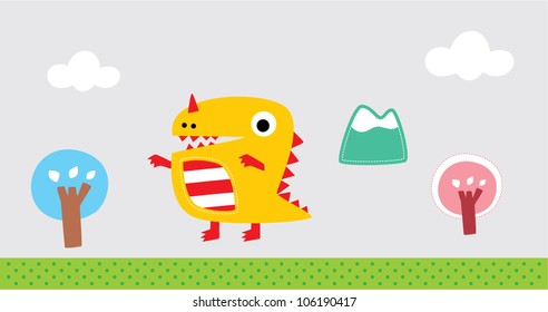 cute dinosaur holiday