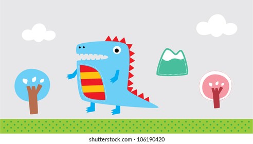 cute dinosaur holiday