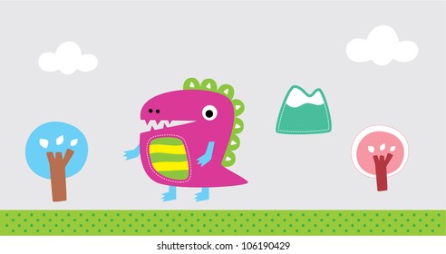 cute dinosaur holiday