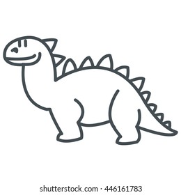 cute dinosaur icon