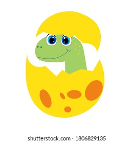 cute dinosaur illustration, cartoon vector for baby print