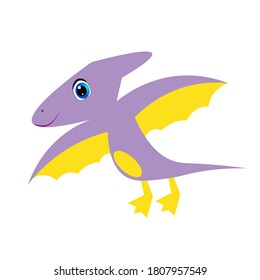 cute dinosaur illustration, cartoon vector for baby print