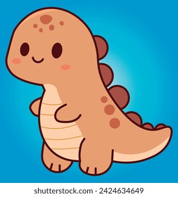 Cute dinosaur illustration, pattern, vector, for backgrounds, children's fabric textures