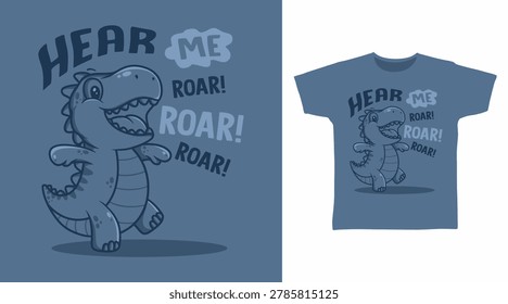 Cute Dinosaur Illustration and