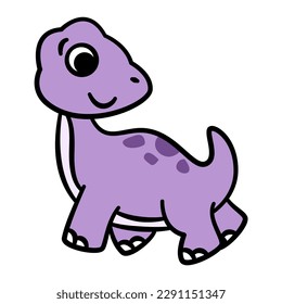 Activo de ilustración vectorial de ilustraciones de dinosaurios de corte