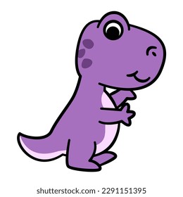 Activo de ilustración vectorial de ilustraciones de dinosaurios de corte