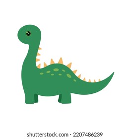 Cute Dinosaur Logo Icon Vector Illustration Clipart Isolated