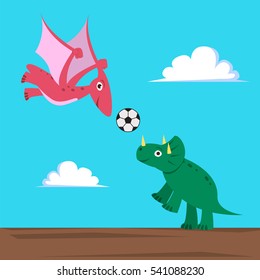Cute dinosaur mascot character