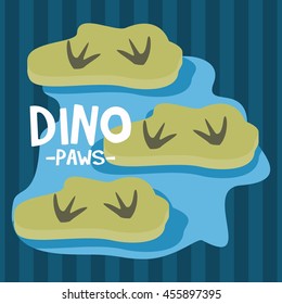 Cute dinosaur mascot template. Cartoon dinosaur illustration for children