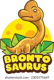 Cute Dinosaur mascot vector with premium quality stock