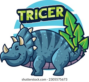 Cute Dinosaur mascot vector with premium quality stock