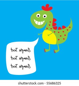 cute dinosaur message