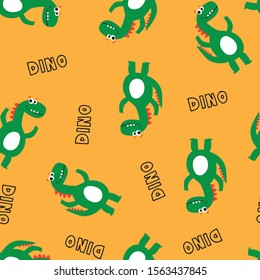 cute dinosaur pattern design as vector