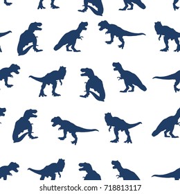 Cute dinosaur seamless pattern print design. Vector illustration design for fashion fabrics, textile graphics, prints.	