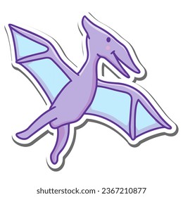 Cute Dinosaur Stickers Illustration for infographic, web, app, etc