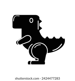 Cute dinosaur toy icon. Vector illustration.