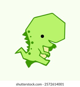 cute dinosaur t-rex expression illustration