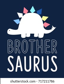 Cute dinosaur t-shirt design with slogan. Vector illustration design for fashion fabrics, textile graphics, prints
