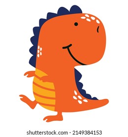 Cute dinosaur tyrannosaurus  design cartoon