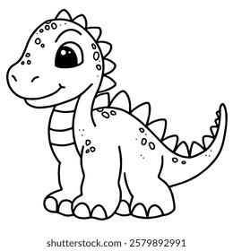 Cute dinosaur vector baby jurassic drawing