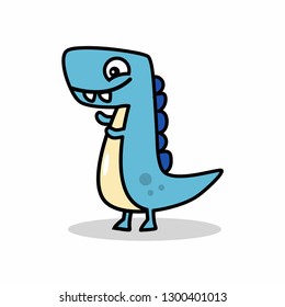 Cute Dinosaur Vector Cartoon