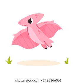 Cute dinosaur vector, cartoon illustration isolated on white background