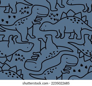 Cute-Dinosaurier-Vektorgrafik mit Freunden
