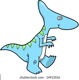 cute Dinosaur Vector Illustration