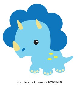 Cute dinosaur vector illustration