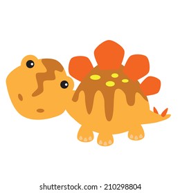 Cute dinosaur vector illustration