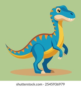 süße Dinosaurier, Vektorgrafik schön Hintergrund 