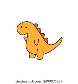 Cute Dinosaur vector illustration, Dino cartoon character