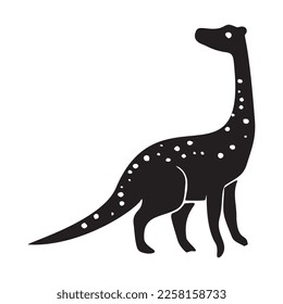 Cute dinosaur vector motif for kids. Hand drawn childlish paleo reptile illustration for quirky art. 