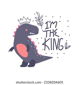 cute dinosaur vector for print, greeting card and background wallpaper