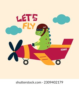 cute dinosaur vector for tee print and background wallpaper