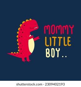 cute dinosaur vector for tee print and background wallpaper