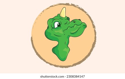 cute dinosaur very affectionate with the master and playful with others