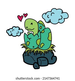 cute dinosaurs in bright colors for printing on textiles and posters, books. suitable for boys and girls.